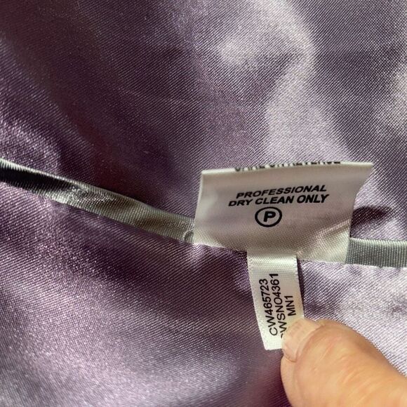 Calvin Klein Wool Blend Mock Neck Full Zip Jacket Lavender Size 16 - Picture 15 of 15